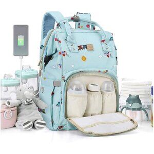 Diaper Bags Backpack Baby Bag for Mom Dad Baby Girls Boy, Cute Mult Diaper
